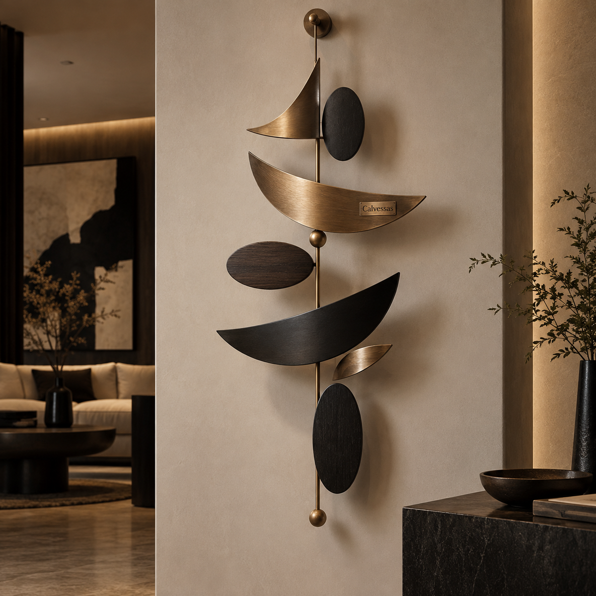 Calvessas™ Nocturne Sails Hanging Sculpture