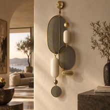 Calvessas™ Orlena Mesh Orbit Wall Sculpture