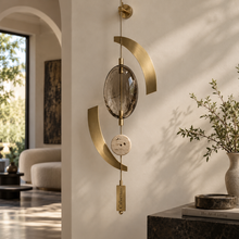 Calvessas™ Aurelia Arc Glass & Stone Hanging Accent