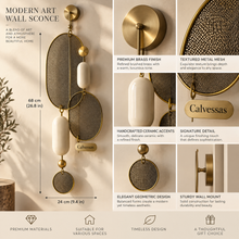 Calvessas™ Orlena Mesh Orbit Wall Sculpture