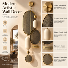 Calvessas™ Orlena Mesh Orbit Wall Sculpture