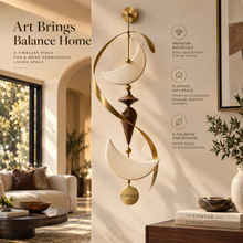 Calvessas™ LunaArc Crescent Sculptural Wall Hanging