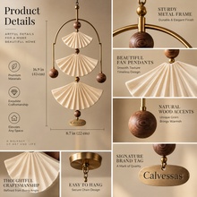 Calvessas™ Aureline Fan Arc Hanging Sculpture