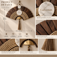 Calvessas™ Serenna Woven Fan Wall Sculpture